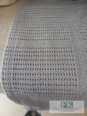 PLED, NARZUTA, SZARY ,AŻUR 150/200 CM PROWANSJA SHABBY PLED, NARZUTA, SZARY ,AŻUR 150/200 CM PROWANSJA SHABBY