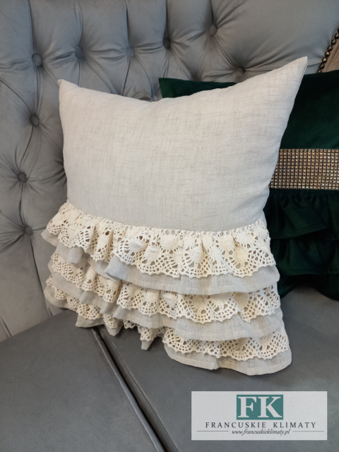 POSZEWKA NATURA 3 DEKORACYJNE FALBANY KORONKA ,PROWANSJA, SHABBY,CHIC POSZEWKA NATURA 3 DEKORACYJNE FALBANY KORONKA ,PROWANSJA, SHABBY,CHIC