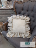 POSZEWKA NATURA PODWÓJNA FALBANA KORONKA ,PROWANSJA, SHABBY,CHIC