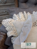 POSZEWKA NATURA PODWÓJNA FALBANA KORONKA ,PROWANSJA, SHABBY,CHIC