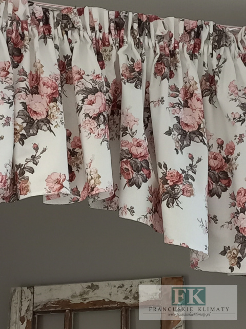 LAMBREKIN ŁUK KWIATY 500/70 PROWANSJA RETRO , SHABBY LAMBREKIN ŁUK KWIATY 500/70 PROWANSJA RETRO , SHABBY