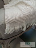 PLED 150X200 FRĘDZLE NARZUTA KOC BEŻOWY JODEŁKA BOHO PLED 150X200 FRĘDZLE NARZUTA KOC BEŻOWY JODEŁKA BOHO