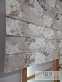 FIRANA PANEL a la ROLETKA RZYMSKA Z ZAKŁADKAMI 150/80 KWIATY PEONIA FIRANA PANEL a la ROLETKA RZYMSKA Z ZAKŁADKAMI 150/80 KWIATY PEONIA