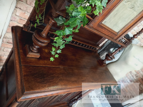 FRANCUSKI KREDENS 226cm dąb 150 lat unikat FRANCUSKI KREDENS 226cm dąb 150 lat unikat