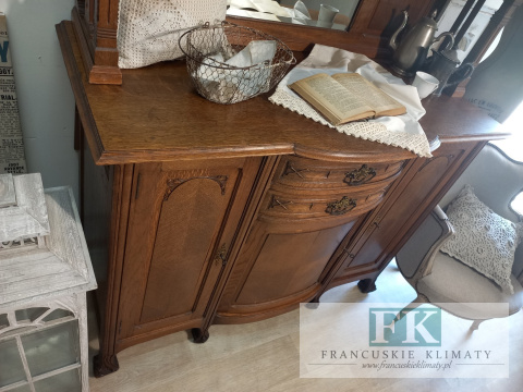 FRANCUSKI KREDENS 240cm dąb 100 lat gięty ! FRANCUSKI KREDENS 240cm dąb 100 lat gięty !