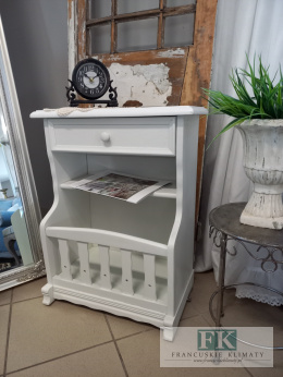 FRANCUSKI STOLIK GAZETNIK KOMÓDKA 54 CM W STYLU FRANCUSKIM , PROWANSALSKIM, SHABBY CHIC, VINTAGE.