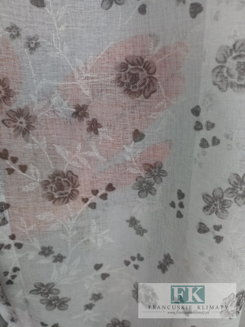 KOMPLET OKIENNY W KWIATKI Z LAMBREKINEM WYS 150 CM PROWASJA,SHABBY ,VINTAGE