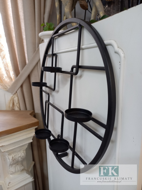 ŚWIECZNIK ŚCIENNY KUTY METAL 40 CM LOFT VINTAGE ŚWIECZNIK ŚCIENNY KUTY METAL 40 CM LOFT VINTAGE