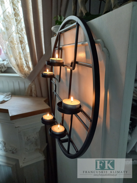 ŚWIECZNIK ŚCIENNY KUTY METAL 40 CM LOFT VINTAGE ŚWIECZNIK ŚCIENNY KUTY METAL 40 CM LOFT VINTAGE