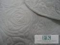 KŁ. NARZUTA PIKOWANA SNOWY ROSE 220 X 240 CM BAWEŁNA SHABBY , PROWANSJA , VINTAGE