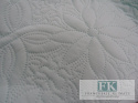 KŁ. NARZUTA PIKOWANA FLOWERS MIĘTOWA 220 X 240 CM BAWEŁNA SHABBY , PROWANSJA , VINTAGE