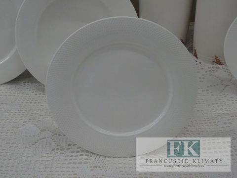 KOLEKCJA ELEGANT DIAMONDS TALERZ DESEROWY śr. 20 cm styl francuski, shabby, vintage