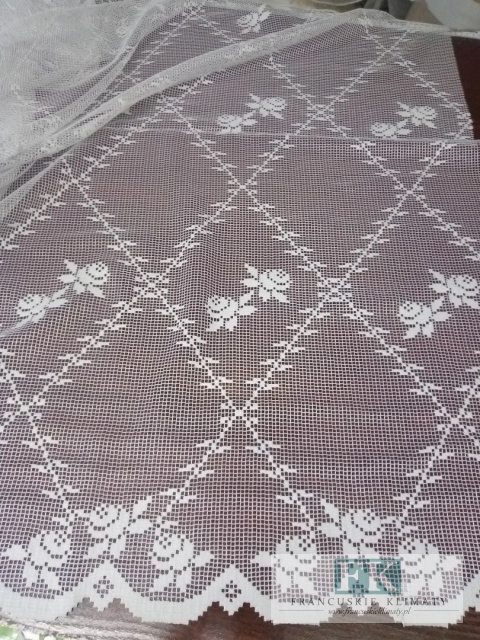 RETRO METRAŻ materiał żakard ROSALIE BIEL 180 cm RETRO METRAŻ materiał żakard ROSALIE BIEL 180 cm
