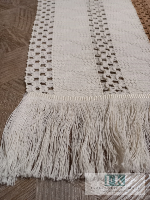 BIEŻNIK DEKORACYJNY BOHO 120/ 60 CM KREM/ BEŻ BIEŻNIK DEKORACYJNY BOHO 120/ 60 CM KREM/ BEŻ