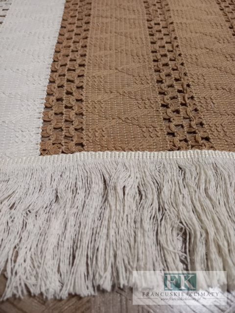 BIEŻNIK DEKORACYJNY BOHO 120/ 60 CM KREM/ BEŻ BIEŻNIK DEKORACYJNY BOHO 120/ 60 CM KREM/ BEŻ