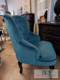 FOTEL LUDWIK PLUSZ pikowany pluszowy WYS 88 CM FOTEL LUDWIK PLUSZ pikowany pluszowy WYS 88 CM