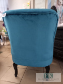 FOTEL LUDWIK PLUSZ pikowany pluszowy WYS 88 CM FOTEL LUDWIK PLUSZ pikowany pluszowy WYS 88 CM