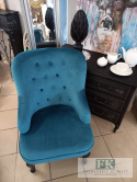 FOTEL LUDWIK PLUSZ pikowany pluszowy WYS 88 CM FOTEL LUDWIK PLUSZ pikowany pluszowy WYS 88 CM