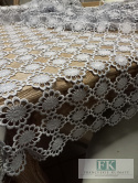 MATERIAŁ tkanina GIPIUROWY GIPIURA SZARA 150 CM MATERIAŁ tkanina GIPIUROWY GIPIURA SZARA 150 CM