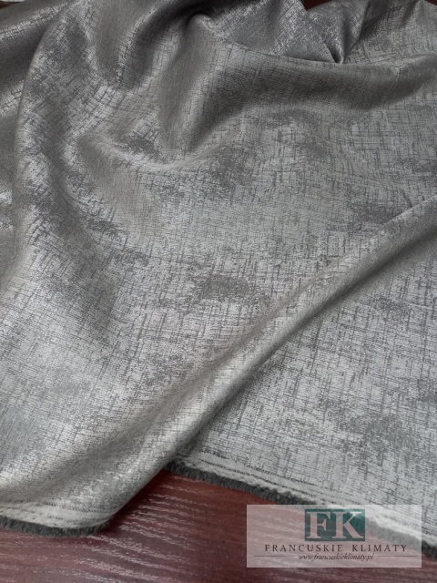 MATERIAł , TKANINA ZASŁONOWA , OBRUSOWA szer 140 cm CIEMNY POPIEL