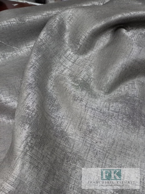 MATERIAł , TKANINA ZASŁONOWA , OBRUSOWA szer 140 cm CIEMNY POPIEL