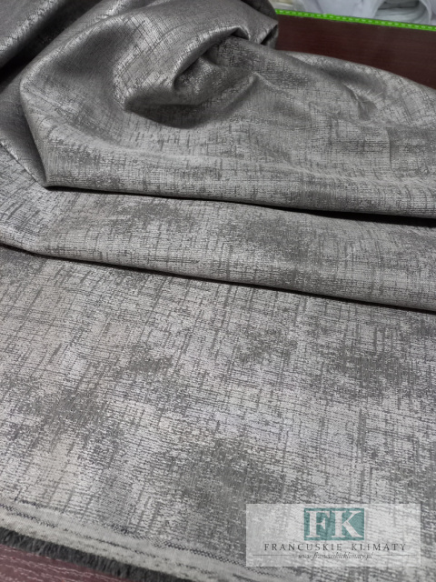 MATERIAł , TKANINA ZASŁONOWA , OBRUSOWA szer 140 cm CIEMNY POPIEL