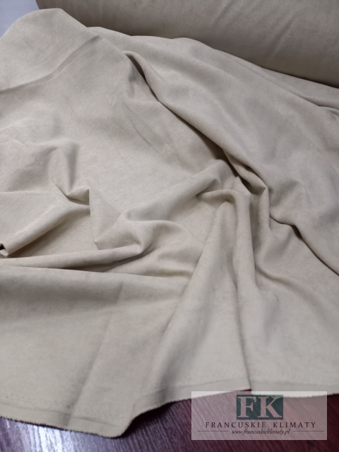MATERIAł , TKANINA ZASŁONOWA TYPU VELLUR 300 CM BEŻ / PIASEK