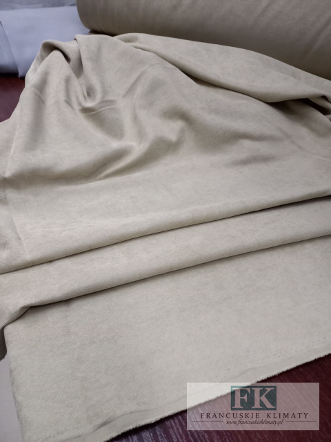 MATERIAł , TKANINA ZASŁONOWA TYPU VELLUR 300 CM BEŻ / PIASEK