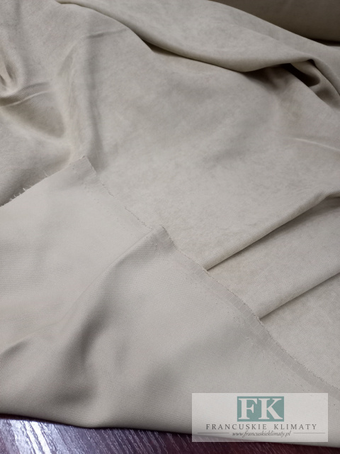 MATERIAł , TKANINA ZASŁONOWA TYPU VELLUR 300 CM BEŻ / PIASEK