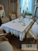 film ! OBRUS NATURA 130x190 FALBANY KORONKA BIEL , STYL FRANCUSKI SHABBY CHIC film ! OBRUS NATURA 130x190 FALBANY KORONKA BIEL , STYL FRANCUSKI SHABBY CHIC