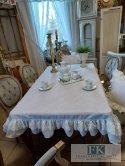film ! OBRUS NATURA 130x190 FALBANY KORONKA BIEL , STYL FRANCUSKI SHABBY CHIC film ! OBRUS NATURA 130x190 FALBANY KORONKA BIEL , STYL FRANCUSKI SHABBY CHIC