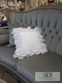POSZEWKA BIAŁA , PODWÓJNA FALBANA KORONKA ,PROWANSJA, SHABBY,CHIC POSZEWKA BIAŁA , PODWÓJNA FALBANA KORONKA ,PROWANSJA, SHABBY,CHIC