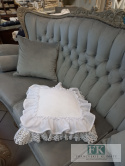 POSZEWKA BIAŁA , PODWÓJNA FALBANA KORONKA ,PROWANSJA, SHABBY,CHIC POSZEWKA BIAŁA , PODWÓJNA FALBANA KORONKA ,PROWANSJA, SHABBY,CHIC