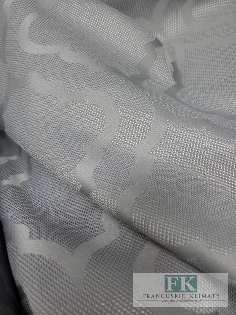 materiał TKANINA ZASŁONY obrusy BŁYSK MAROKO WYSOKOŚĆ 280 STALOWY