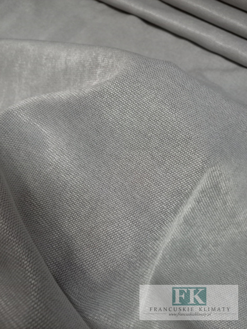 materiał TKANINA ZASŁONY obrusy WYSOKOŚĆ ok 280 SZARY-POŁYSK