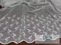 MATERIAŁ , TKANINA TIUL HAFTOWANY 280 cm BIEL MATERIAŁ , TKANINA TIUL HAFTOWANY 280 cm BIEL
