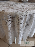 OBRUS NICIANY fi 140 cm koło BIEL 100 % BAWEŁNA tkany klockowo SZYDEŁKOWY OBRUS NICIANY fi 140 cm koło BIEL 100 % BAWEŁNA tkany klockowo SZYDEŁKOWY