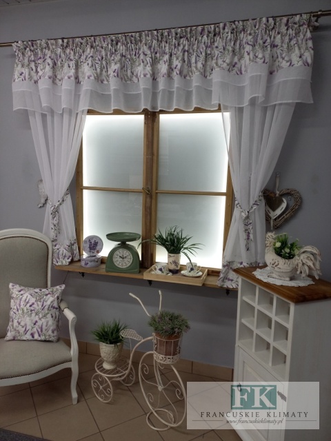 KPL LAMBREKIN FALBANY , BOKI Z WIĄZANAIMI, LAWENDA , batyst BIEL