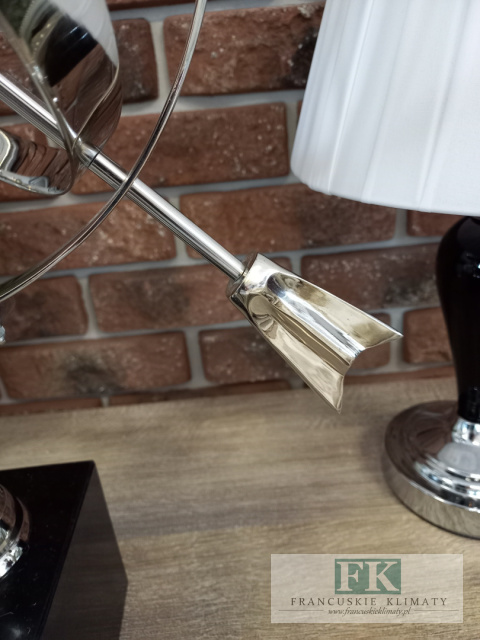 ASTROLABIUM WYS. 59 CM !! - Srebrne metalowe astrolabium dekoracja na biurko ozdoba do gabinetu salonu ASTROLABIUM WYS. 59 CM !! - Srebrne metalowe astrolabium dekoracja na biurko ozdoba do gabinetu salonu