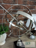 ASTROLABIUM WYS. 59 CM !! - Srebrne metalowe astrolabium dekoracja na biurko ozdoba do gabinetu salonu ASTROLABIUM WYS. 59 CM !! - Srebrne metalowe astrolabium dekoracja na biurko ozdoba do gabinetu salonu