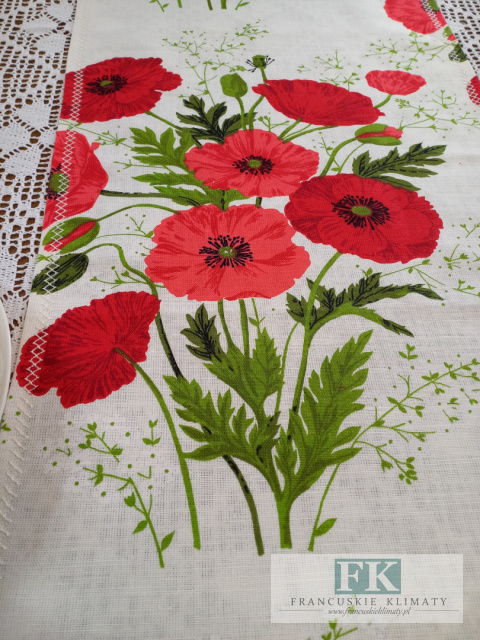 BIEŻNIK MAKI 100/40 CM PROWANSJA,SHABBY , CHIC,VINTAGE