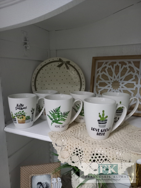 KOMPLET 6 KUBKÓW SERIA ,,KAKTUS" 400 ml
