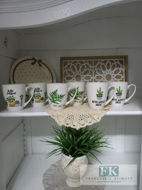 KOMPLET 6 KUBKÓW SERIA ,,KAKTUS" 400 ml