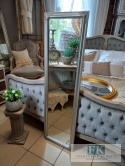 LUSTRO pion/ poziom W SREBRNEJ RAMIE WYS. 127 CM STYLU PROWANSALSKIM, SHABBY, CHIC , VINTAGE. LUSTRO pion/ poziom W SREBRNEJ RAMIE WYS. 127 CM STYLU PROWANSALSKIM, SHABBY, CHIC , VINTAGE.