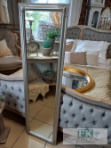 LUSTRO pion/ poziom W SREBRNEJ RAMIE WYS. 127 CM STYLU PROWANSALSKIM, SHABBY, CHIC , VINTAGE. LUSTRO pion/ poziom W SREBRNEJ RAMIE WYS. 127 CM STYLU PROWANSALSKIM, SHABBY, CHIC , VINTAGE.
