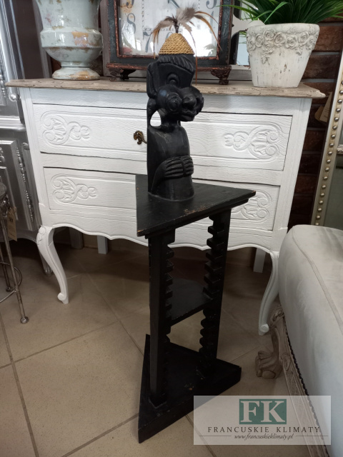 STOJAK NA PŁYTY CD W STYLU AFRYKAŃSKIM 80 CM STOJAK NA PŁYTY CD W STYLU AFRYKAŃSKIM 80 CM