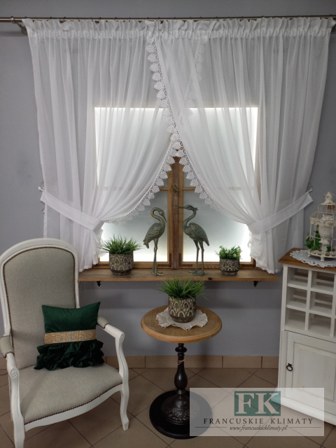 FIRANA PODWIĄZYWANA BATYST GIPIURA BIEL 400/160 , PROWANSJA