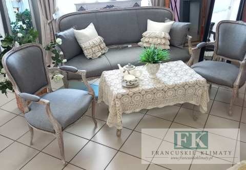 FRANCUSKI dąb KPL. WYPOCZYNKOWY 5 elem. KANAPA + 2 FOTELE ANTYCZNE DREWNO FRANCUSKI dąb KPL. WYPOCZYNKOWY 5 elem. KANAPA + 2 FOTELE ANTYCZNE DREWNO
