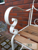 ŁAWKA 115 CM KUTY METAL HOME & GARDEN Z DREWNIANYM SIEDZISKIEM W STYLU FRANCUSKIM , PROWANSALSKIM , SHABBY , LOFT. ŁAWKA 115 CM KUTY METAL HOME & GARDEN Z DREWNIANYM SIEDZISKIEM W STYLU FRANCUSKIM , PROWANSALSKIM , SHABBY , LOFT.