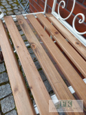 ŁAWKA 115 CM KUTY METAL HOME & GARDEN Z DREWNIANYM SIEDZISKIEM W STYLU FRANCUSKIM , PROWANSALSKIM , SHABBY , LOFT. ŁAWKA 115 CM KUTY METAL HOME & GARDEN Z DREWNIANYM SIEDZISKIEM W STYLU FRANCUSKIM , PROWANSALSKIM , SHABBY , LOFT.